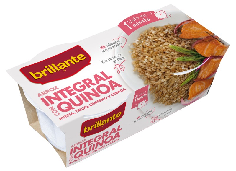Brillante Arroz Integral con Quinoa en Tarrina 2x125g