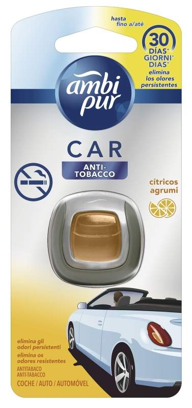 Ambipur Car Ambientador Anti-Tabaco 1 Unidad Ambipur Car Ambientador Anti-Tabaco 1 Unidad