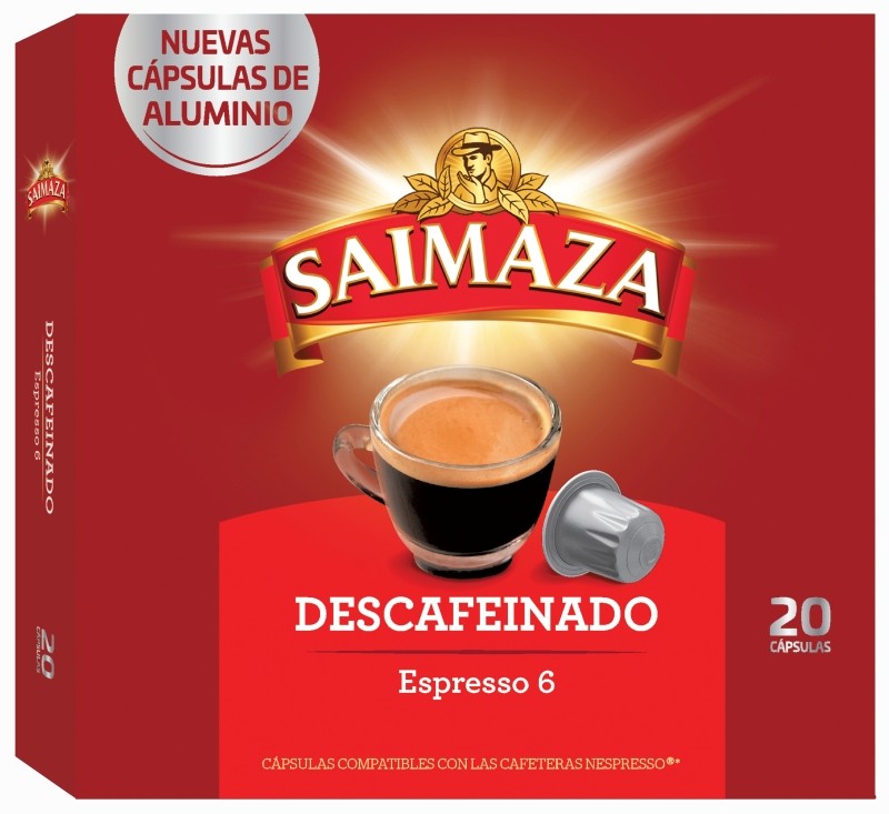Saimaza Café en Cápsulas Descafeinado 20 Unidades Saimaza Café en Cápsulas Descafeinado 20 Unidades