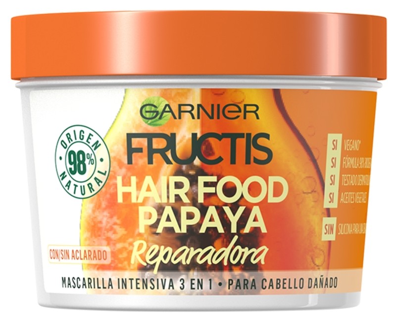 Fructis Mascarilla Hair Food Reparadora con Papaya 390ml