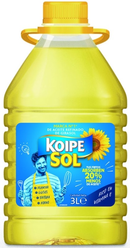 Koipesol Aceite de Girasol Garrafa 3L Koipesol Aceite de Girasol Garrafa 3L