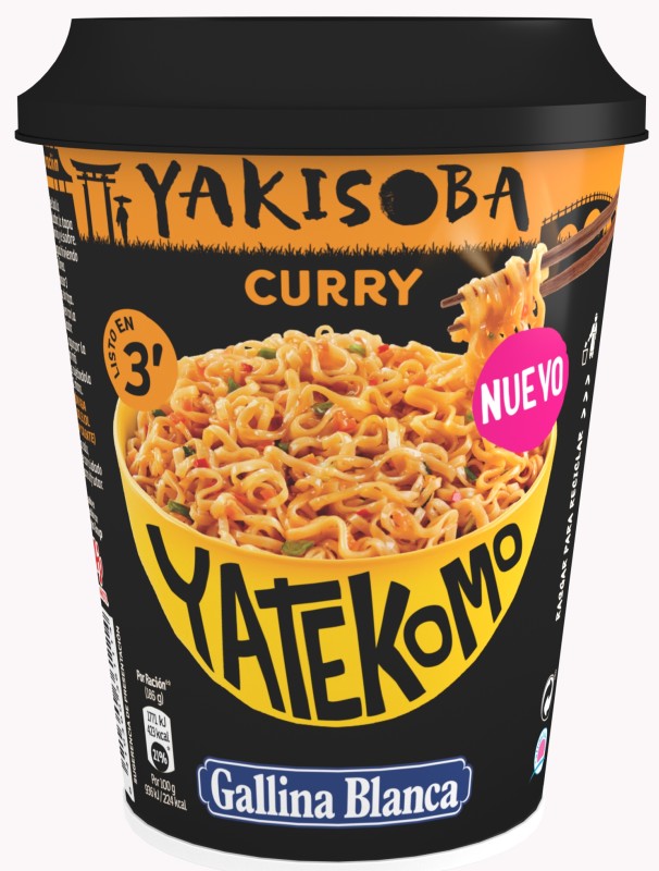 Yakisoba Fideos Orientales Instantáneos al Curry 93g