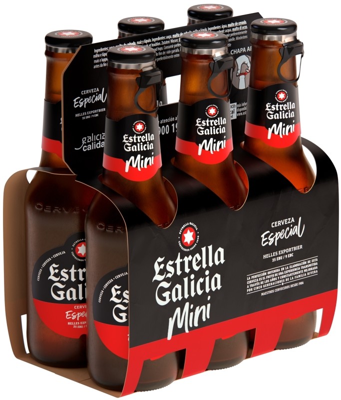Estrella Galicia Cerveza Especial Mini 6x20cl