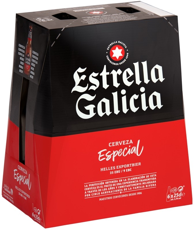 Estrella Galicia Cerveza Especial 6x25cl