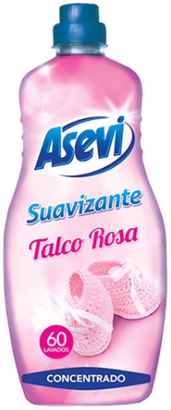 Suavizante Asevi Talco Rosa 60 Lavados