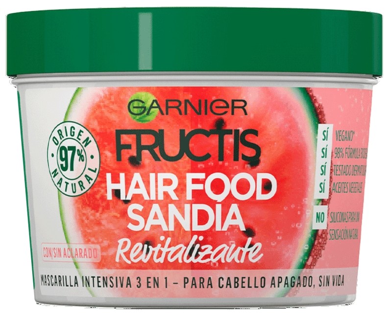 Fructis Mascarilla Hair Food Revitalizante con Sandía 390ml