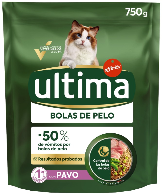 Ultima Comida Gato Control Bolas de Pelo 750g