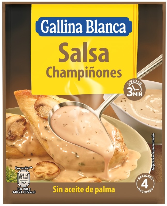 Gallina Blanca Salsa de Champiñones Sobre 24g