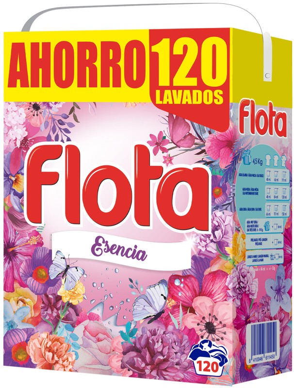 Flota Esencia 120 Lavados Detergente en Polvo