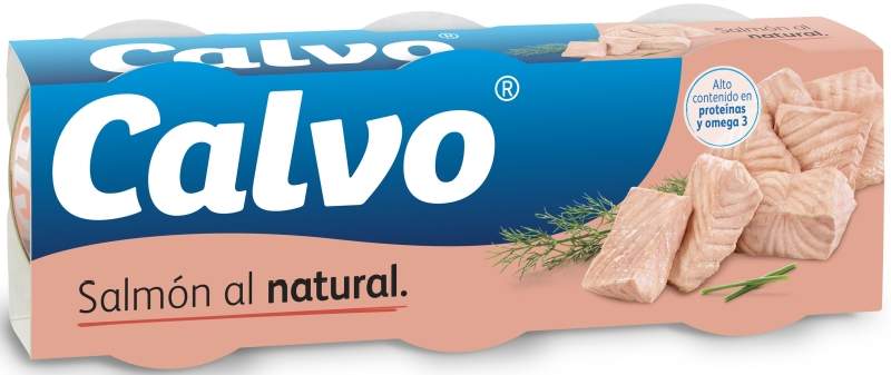 Calvo Salmón al Natural 3x80g Calvo Salmón al Natural 3x80g