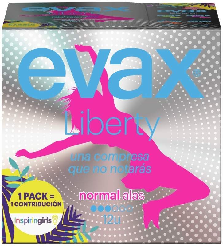 Evax Liberty Normal Compresas con Alas 12 Unidades