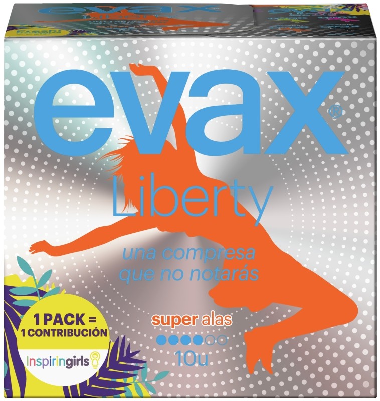 Evax Liberty Super Compresas con Alas 10 Unidades