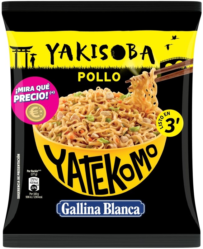 Yakisoba Noodles Fideos Instantáneos Pollo 93g