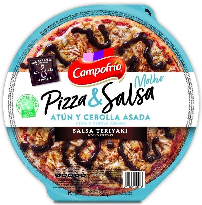 Campofrío Pizza de Atún y Cebolla Asada con Salsa Teriyaki 360g