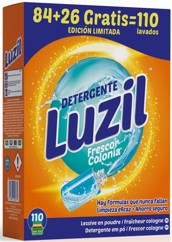 Luzil Detergente en Polvo 84+26 Lavados