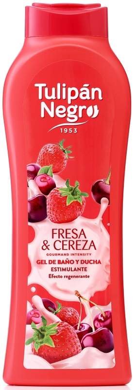 Tulipán Negro Gel de Baño Fresa y Cereza 650ml