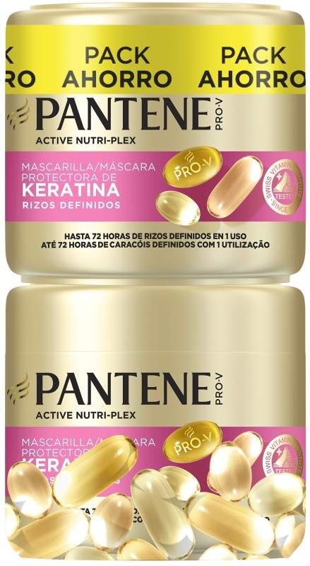 Mascarilla Pantene Rizos Definidos 300+300ml Pack Ahorro
