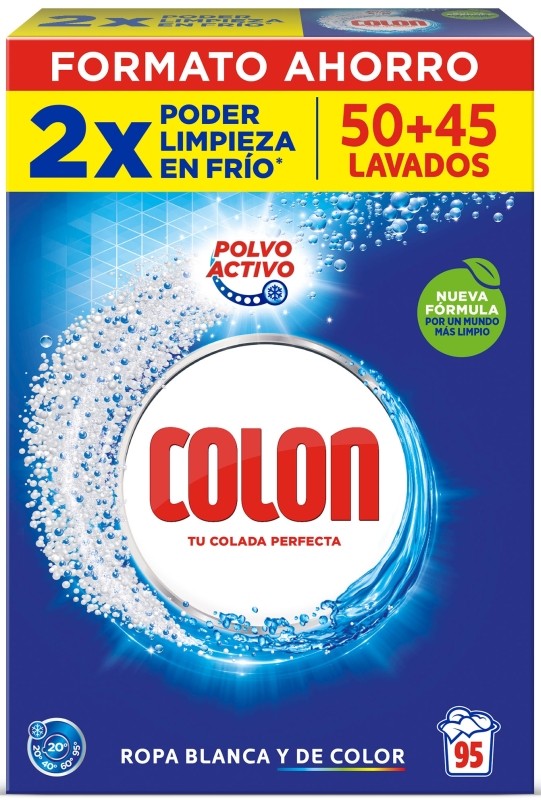 Colon Detergente Polvo Activo 50+45 Lavados