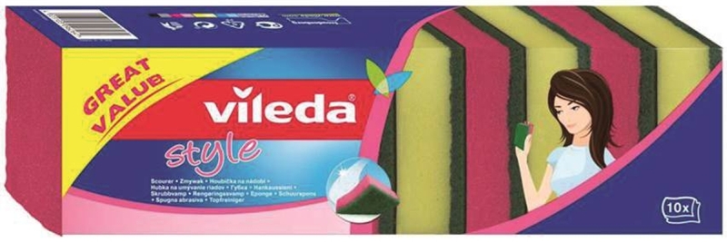 Vileda Estropajo Rainbow 10 Unidades