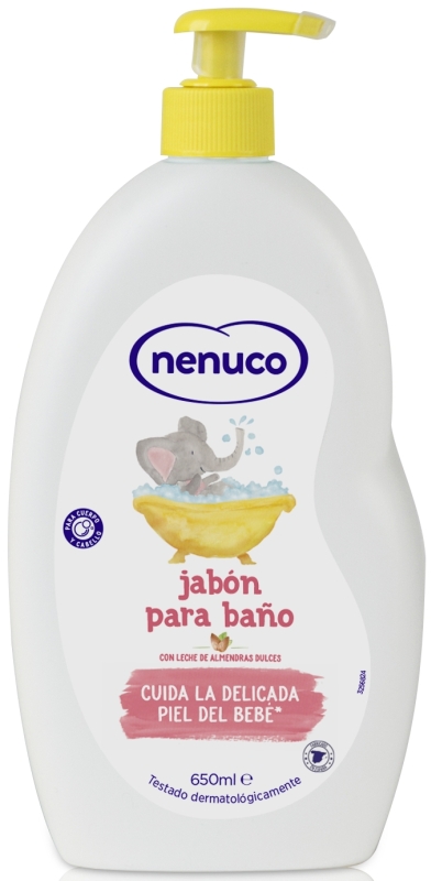 Nenuco Jabón para Baño Con Leche de Almendras Dulces 650ml