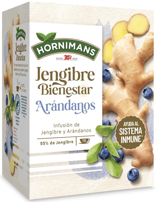 Hornimans Infusión de Jengibre con Arándanos 15 Unidades