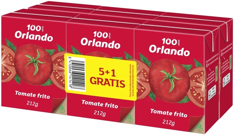 Orlando Tomate Frito 6x212g Orlando Tomate Frito 6x212g