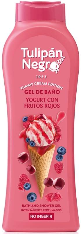 Tulipán Negro Gel de Baño Yogurt y Frutos Rojos 650ml