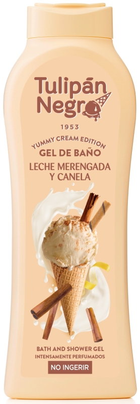 Tulipán Negro Gel de Baño Leche Merengada y Canela 650ml
