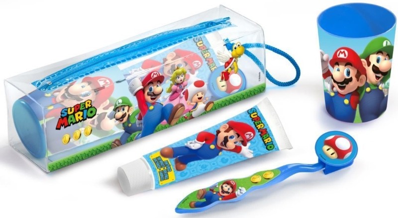Lorenay Neceser Super Mario Con Cepillo, Pasta Y Vaso 1 Set