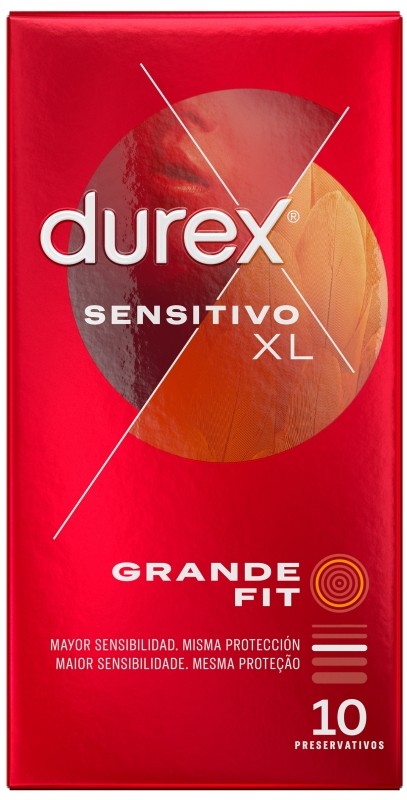 Preservativos Durex Sensitivo XL Grande Fit 10 Unidades