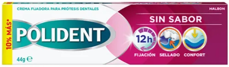 Polident Crema Fijadora Para Prótesis Sin Sabor 44g