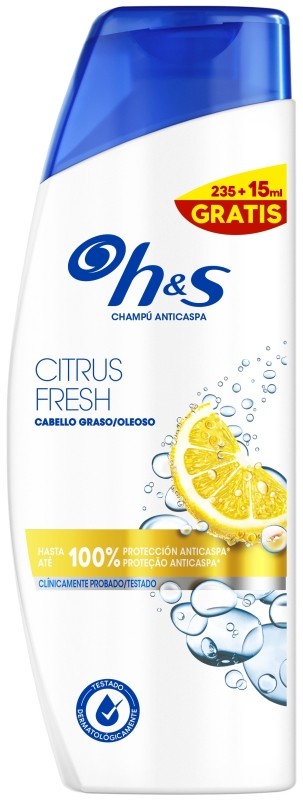 H&S Citrus Fresh Champú Anticaspa 235+15ml