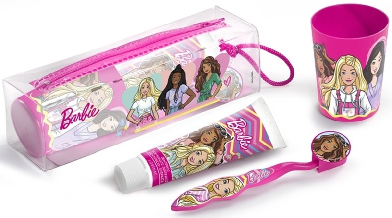 Lorenay Neceser Barbie Con Cepillo, Pasta Y Vaso 1 Set