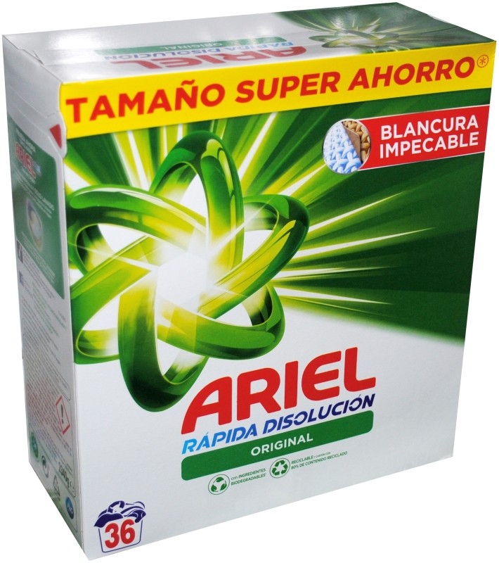 Ariel Original Detergente en Polvo 36 Lavados
