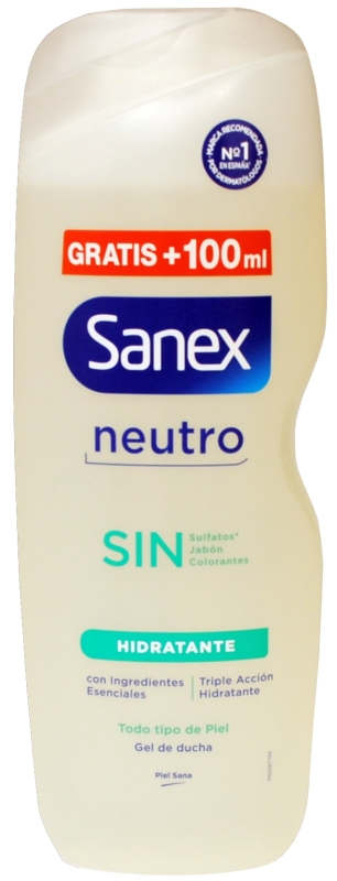 Sanex Neutro Gel de Ducha Hidratante Sin 600+100ml