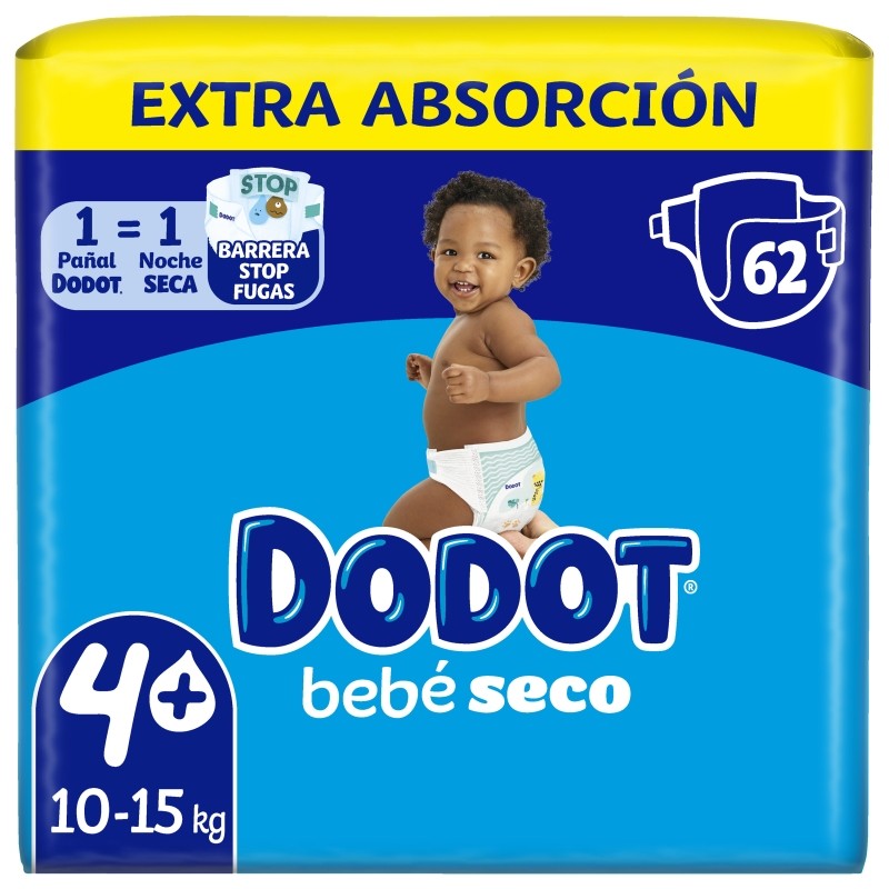 Dodot Bebé Seco T4 62 Unidades