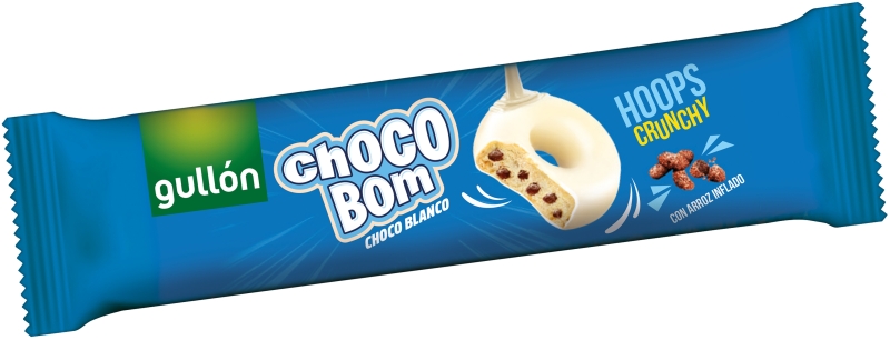 Gullón Galletas Chocobom Chocolate Blanco 128g