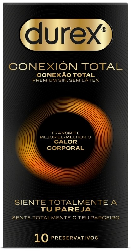 Durex Conexión Total Preservativo Ultra Fino Plus sin Látex 10 Unidades