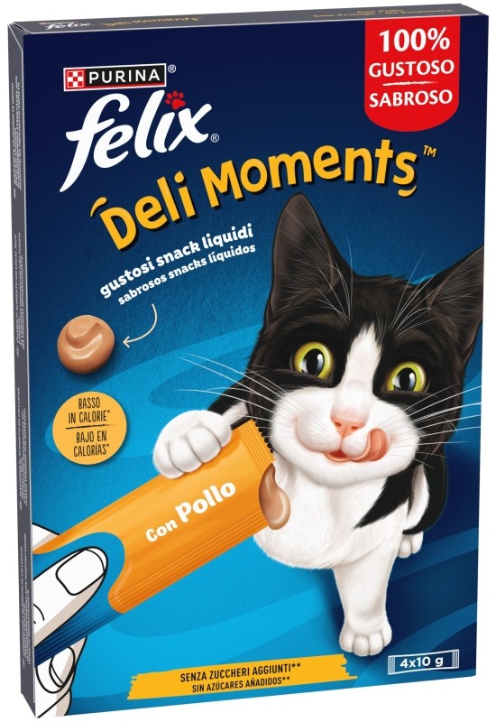 ​Purina Felix Deli Moments con Pollo 4x10g