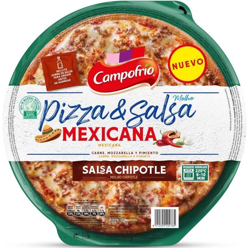 Campofrío Pizza & Salsa Mexicana con Salsa Chipotle 400g