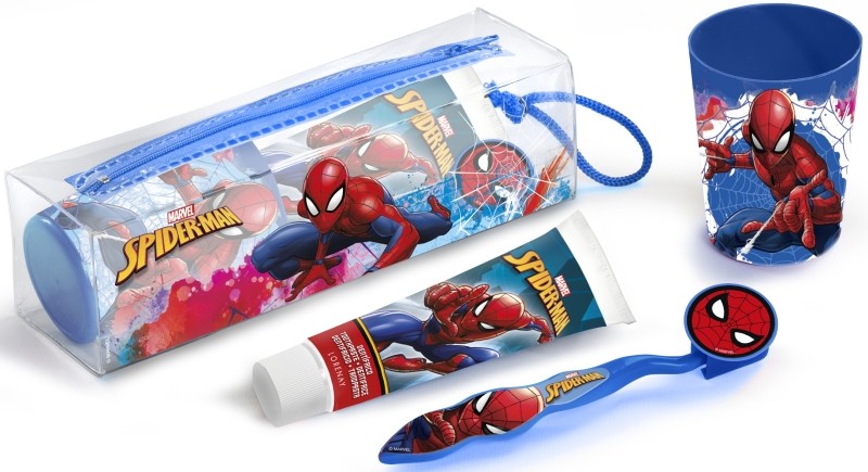 Lorenay Neceser Spiderman Con Cepillo, Pasta Y Vaso 1 Set