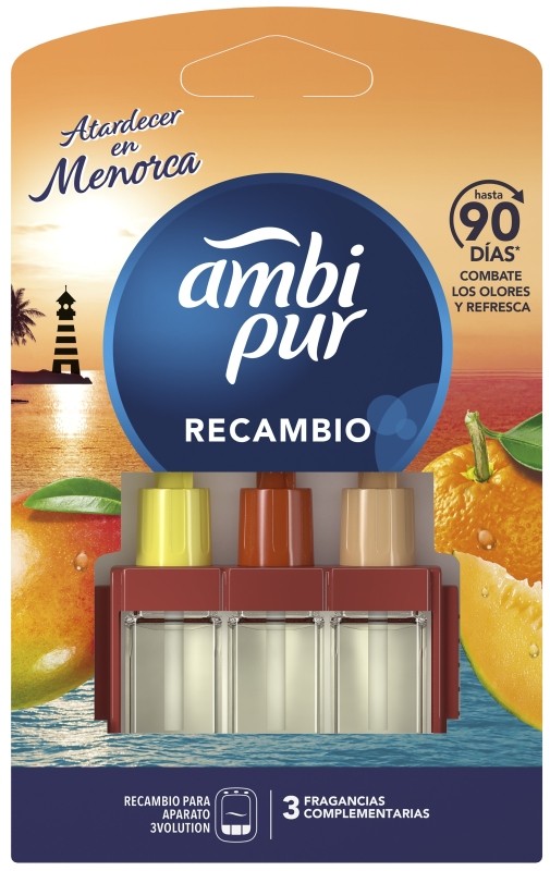Ambipur 3Volution Atardecer en Menorca Recambio 20ml