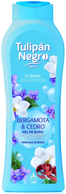 Tulipán Negro Gel de Baño Bergamota & Cedro 650ml
