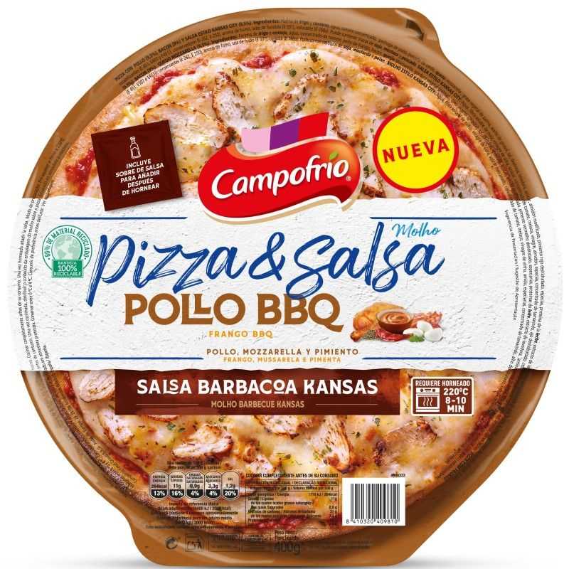Campofrío Pizza & Salsa Pollo BBQ 400g