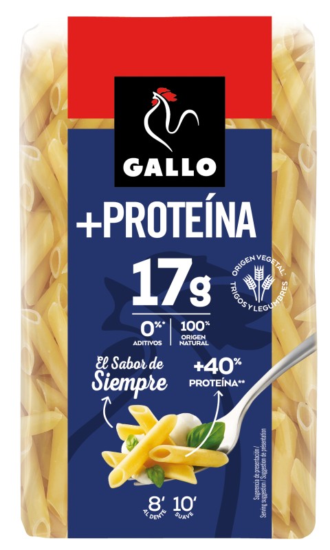 Gallo Pasta Plumas con Proteínas 400g Gallo Pasta Plumas con Proteínas 400g
