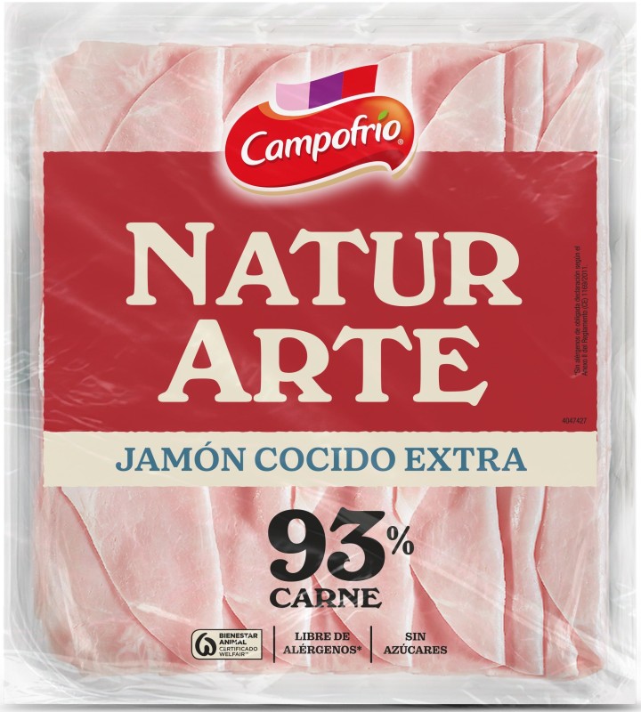 Campofrío Natur Arte Jamón Cocido Extra en Lonchas 120g