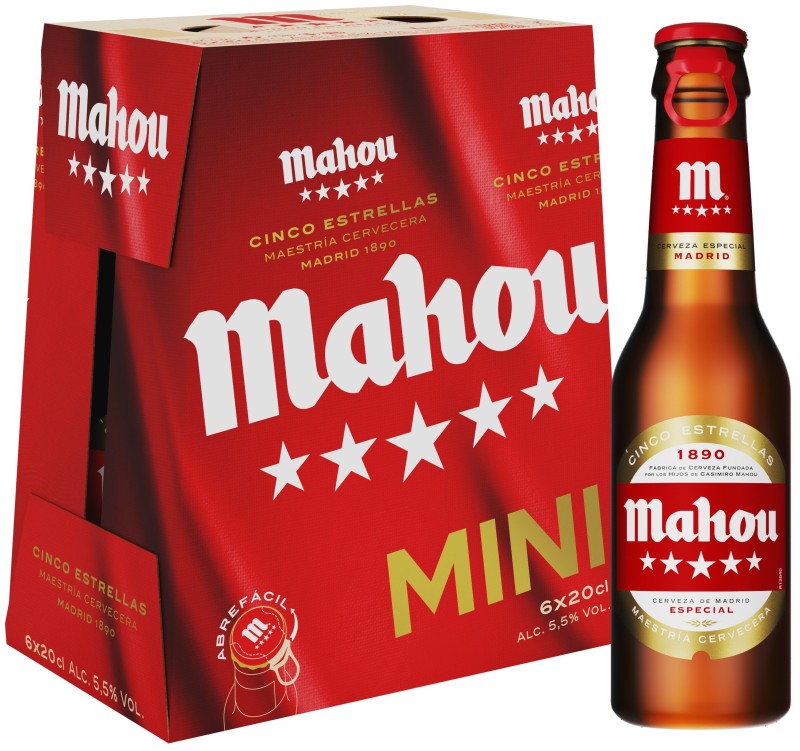Mahou Cerveza 5 Estrellas 6x20cl
