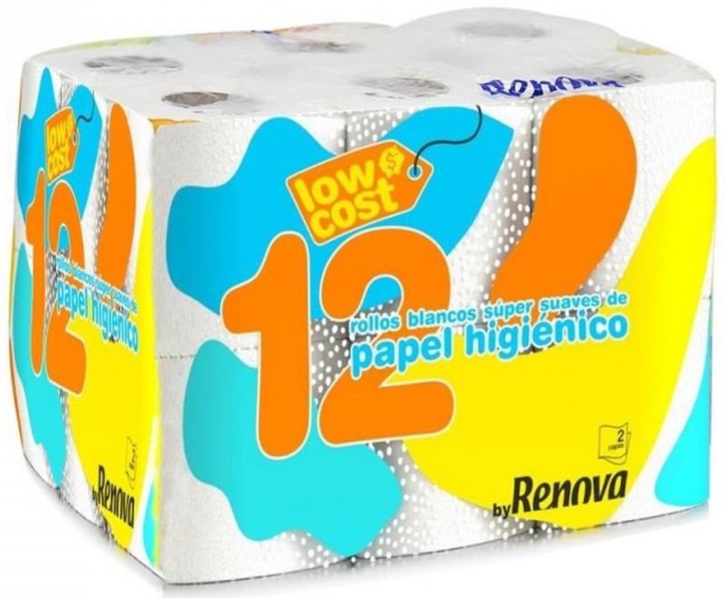 Renova Papel Higiénico Doble Capa 12 Rollos