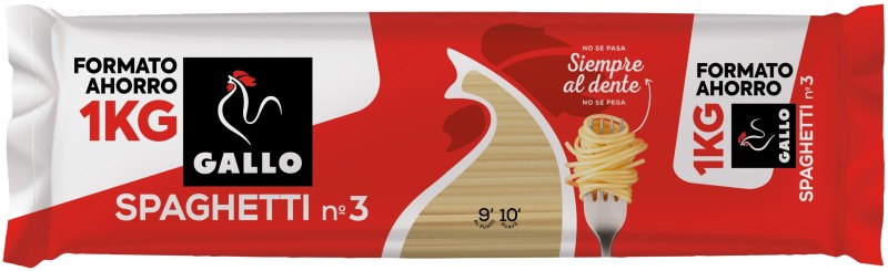 Gallo Nº 3 Pasta Espagueti 1kg Gallo Nº 3 Pasta Espagueti 1kg