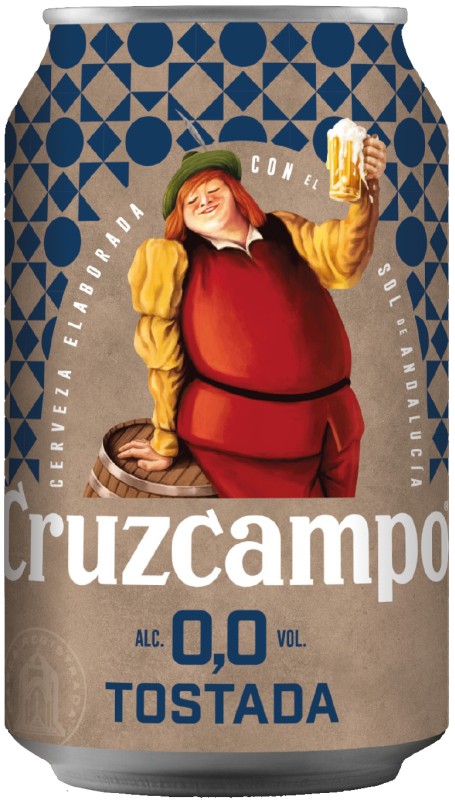Cruzcampo Cerveza Tostada 0,0 Lata 33cl